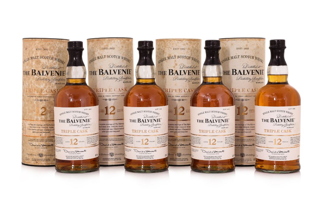 BALVENIE 12 YR OLD TRIPLE CASK SINGLE MALT SCOTCH WHISKY (4) - Image 1 of 2