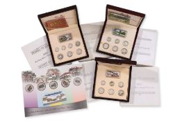 A GROUP OF SIX SINGAPORE SILVER PROOF COIN SETS