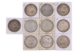 CHINA - 1 YUAN, TEN YUAN SHIKAI COINS, VARIOUS YEARS