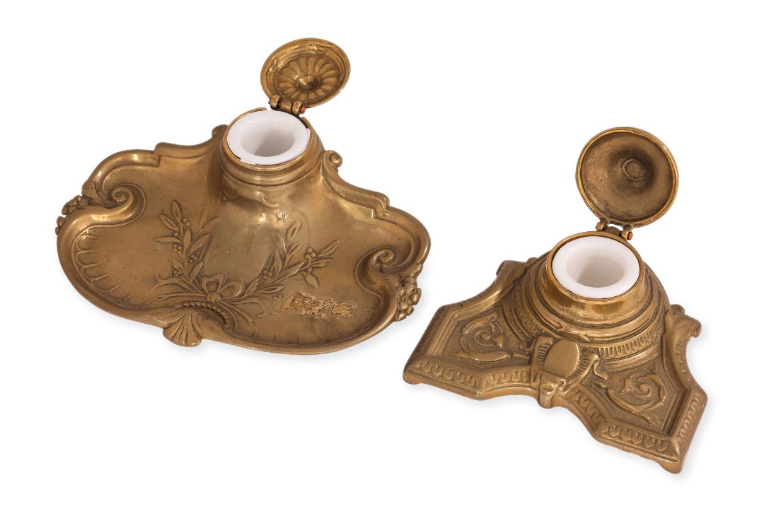 A GROUP OF FOUR INKWELLS - Image 3 of 3