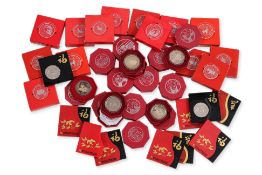 A LARGE GROUP OF SINGAPORE UNC COINS