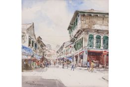 GOH CHYE KEE (SINGAPORE, B.1956) - TEMPLE STREET, CHINATOWN