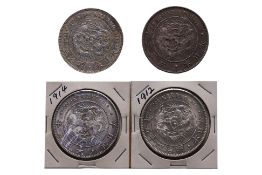 JAPAN - 1 YEN MEIJI/TAISHO YEAR 38 (1905); YEAR 45 (1912); YEAR 3 (1914)(2)