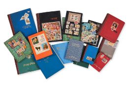 A GROUP OF 18 WORLD STAMP STOCK BOOKS