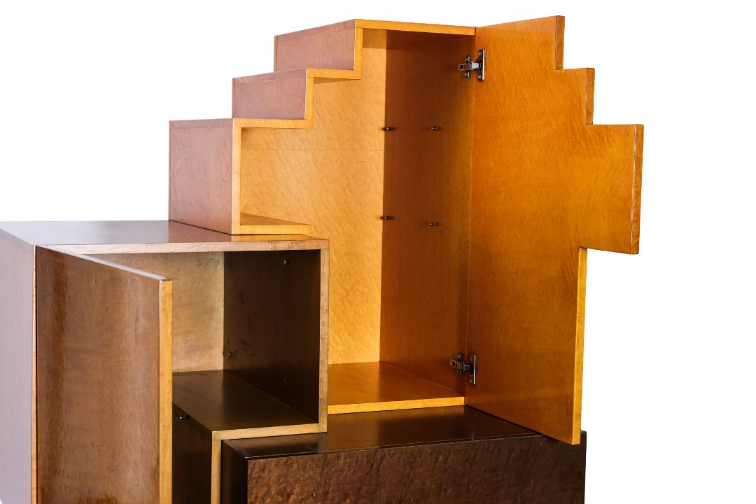 A GIORGIO SAPORITI STYLE CUBIST BAR CABINET - Image 5 of 5