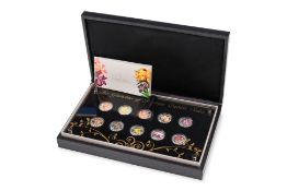 SINGAPORE 1993 'THE GRANDEUR OF HERITAGE ORCHIDS SERIES' FINE SILVER TEN COIN SET