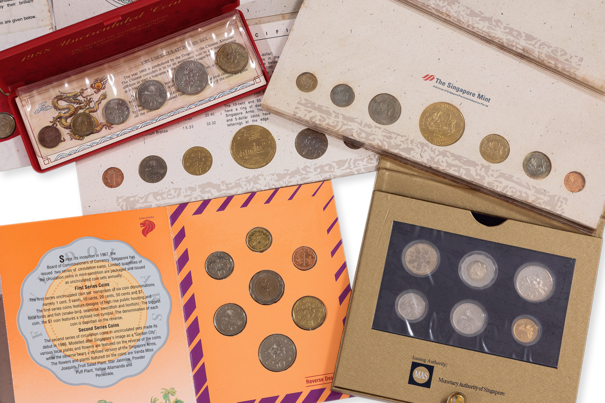 A GROUP OF 16 SINGAPORE UNC COIN SETS - Image 3 of 3