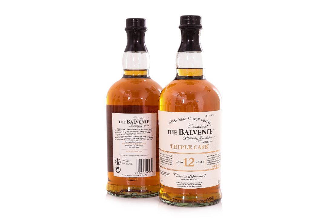 BALVENIE 12 YR OLD TRIPLE CASK SINGLE MALT SCOTCH WHISKY (4) - Image 2 of 2