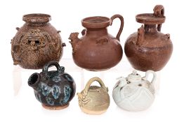 A GROUP OF SIX ASSORTED JUGS