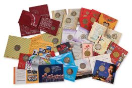 A GROUP OF 26 SINGAPORE PROOF AND UNC COINS
