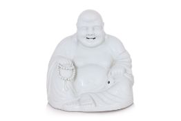 A BLANC DE CHINE PORCELAIN MODEL OF BUDAI