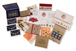A GROUP OF 16 SINGAPORE UNC COIN SETS