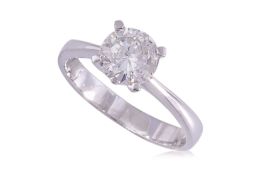 A DIAMOND SOLITAIRE RING