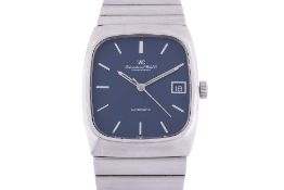 AN IWC AUTOMATIC STAINLESS STEEL BRACELET WATCH