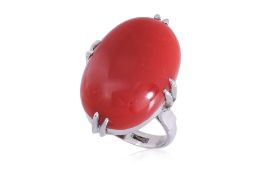 A RED CORAL RING