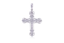 A LARGE CROSS PENDANT