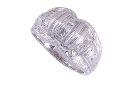 A DIAMOND 'FILLIGREE' RING