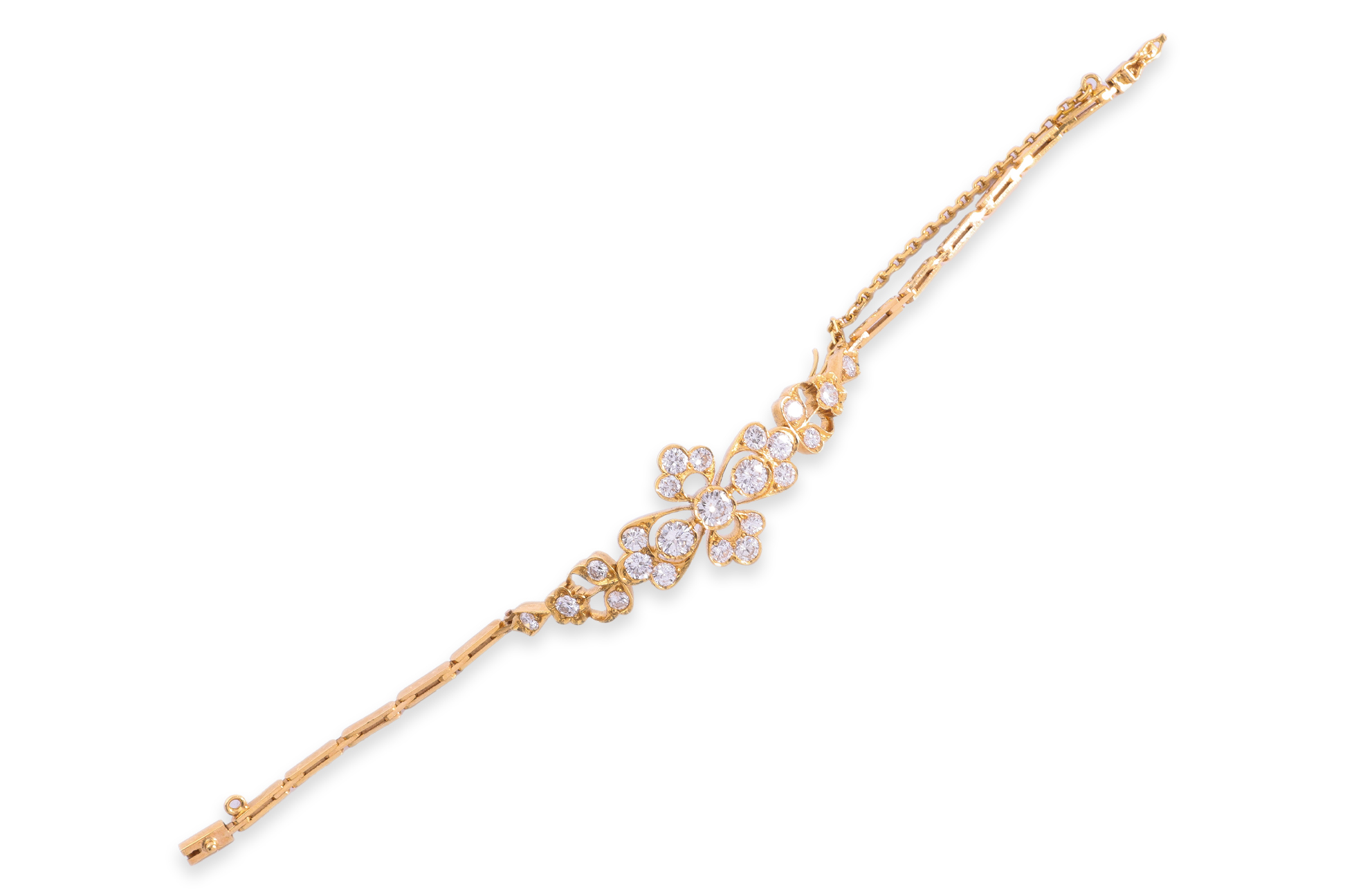 A PERANAKAN STYLE DIAMOND BRACELET - Image 2 of 3