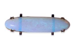 AN ETHIOPIAN OPAL SCARF BUCKLE