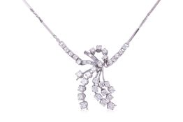 A DIAMOND PLATINUM NECKLACE