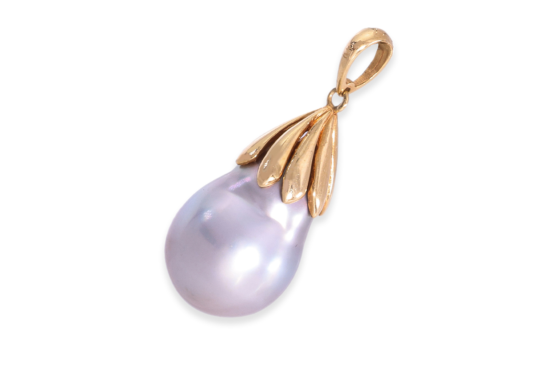 A BAROQUE CULTURED PEARL PENDANT - Image 2 of 2