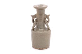 A SMALL LONGQUAN CELADON MALLET VASE