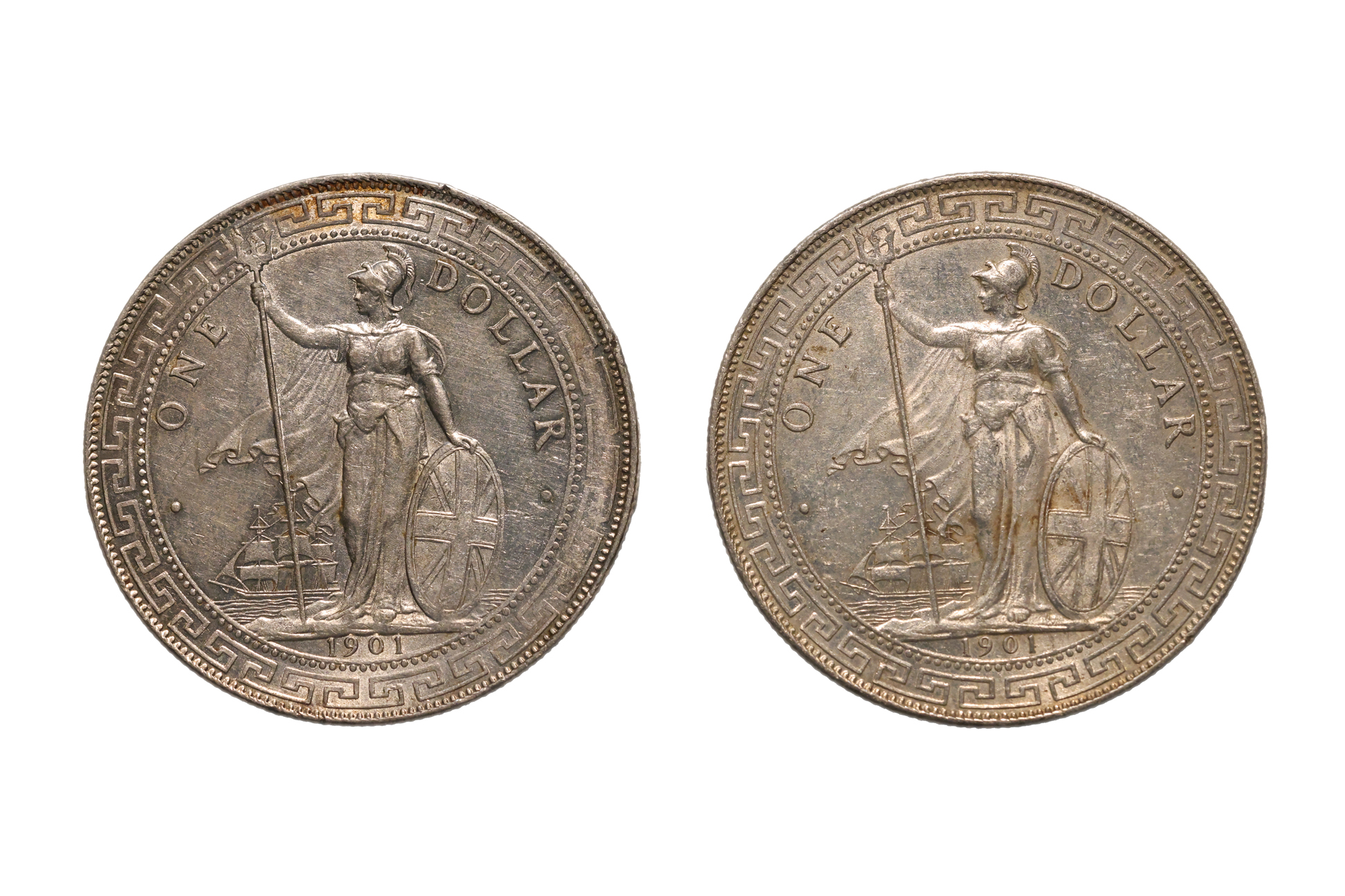 GREAT BRITAIN BRITISH TRADE DOLLAR 1901 B (2)
