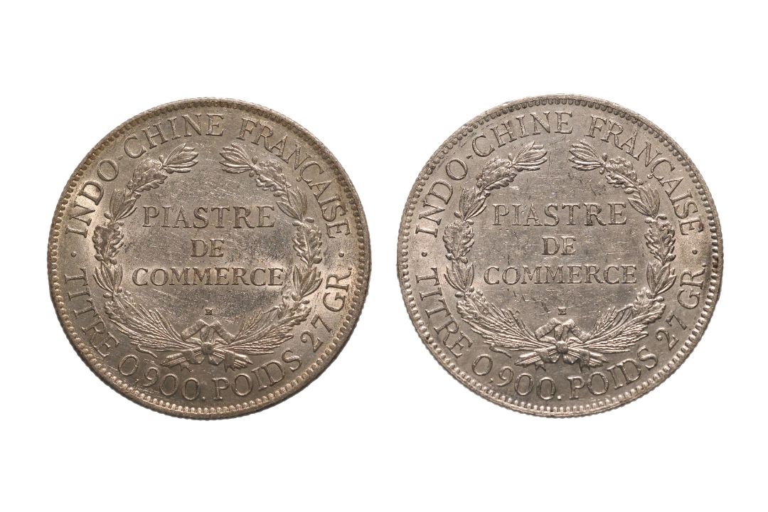 FRENCH INDOCHINA 1 PIASTRE DE COMMERCE 1922 H (2) - Image 2 of 2