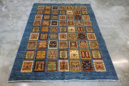 A BAKHTIAR PANELED WOOL CARPET (300 x 240cm)