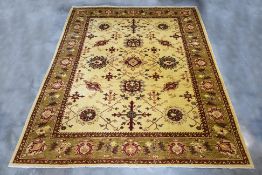 AN AFGHAN MAHAL WOOL CARPET (362 x 286cm)