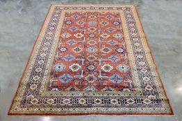 A SUPERFINE SHIRWAN WOOL CARPET (298 x 220cm)
