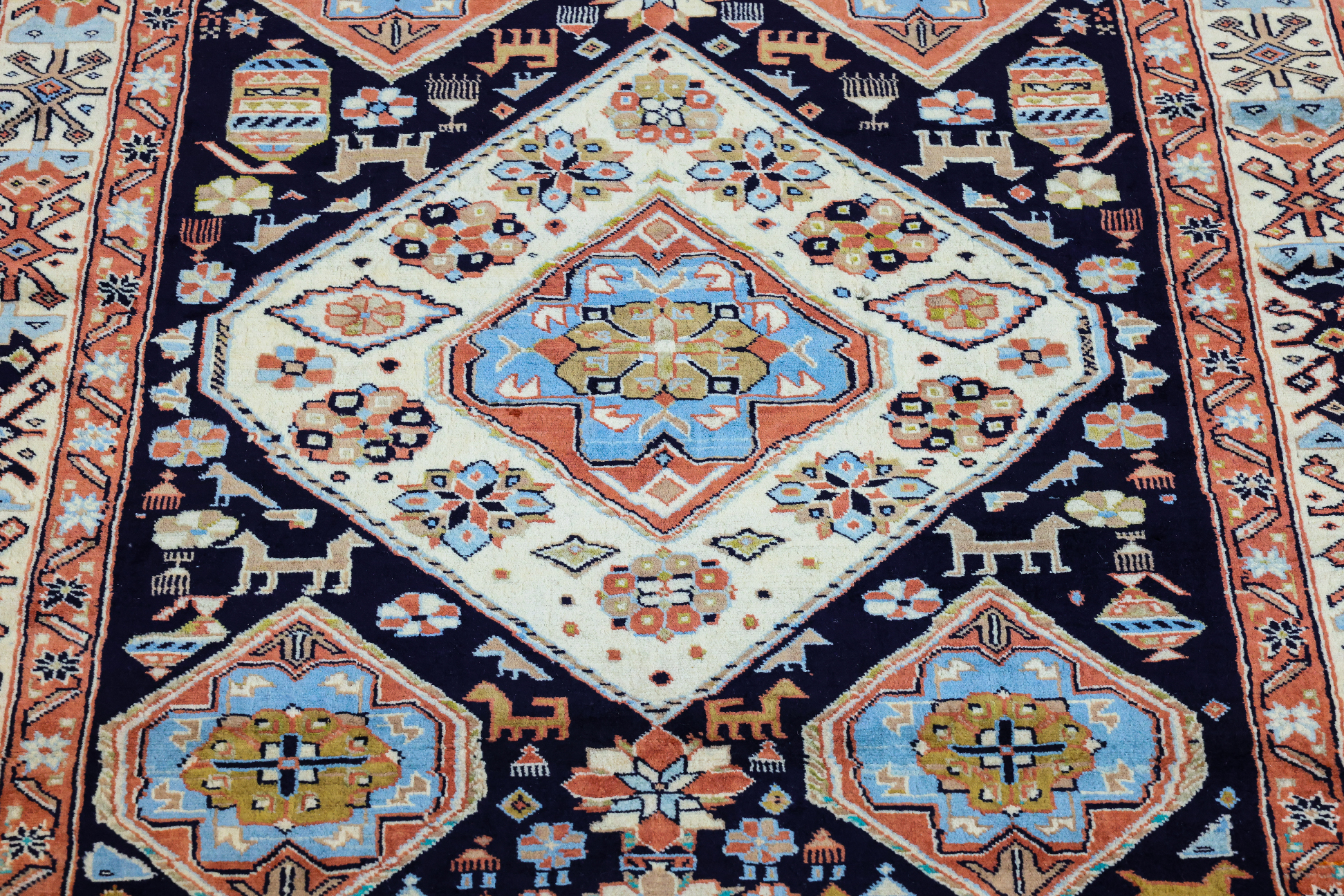 AN UCHAN WOOL RUG (165 x 140cm) - Image 2 of 3