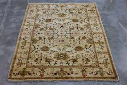 A KERMAN WOOL RUG (205 x 176cm)