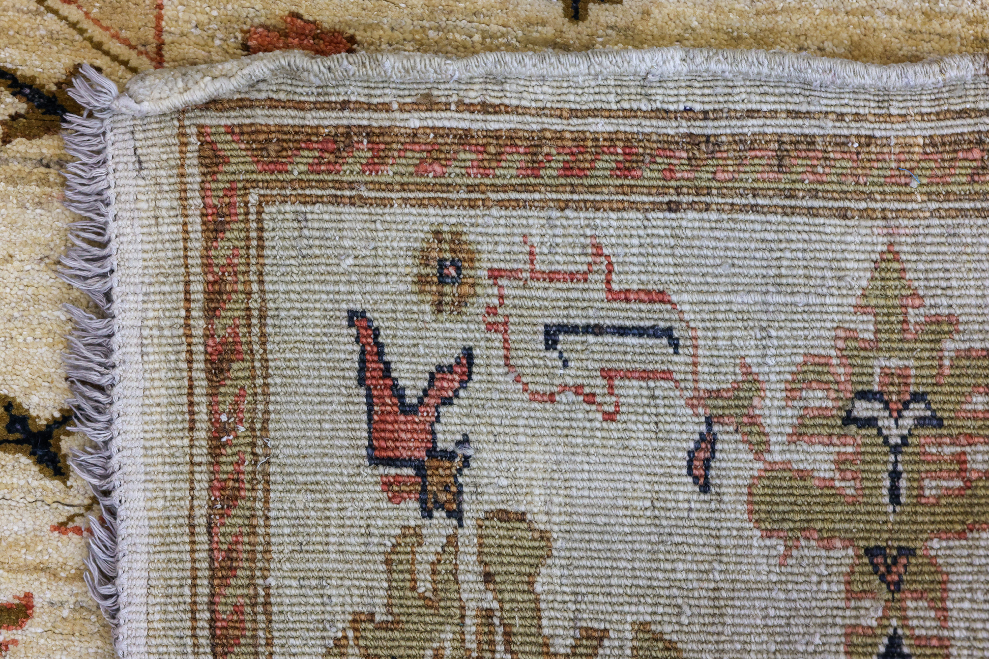 A KERMAN WOOL RUG (205 x 176cm) - Image 3 of 3