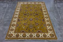 A KASHMIRI WOOL RUG (271 x 184cm)