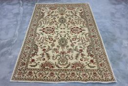 AN AFGHAN ZIEGLER WOOL RUG (277 x 186cm)