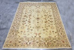 A LARGE MASOOMI WOOL CARPET (350 x 270cm)
