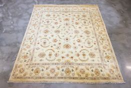 AN AFGHAN ZIEGLER WOOL RUG (249 x 199cm)