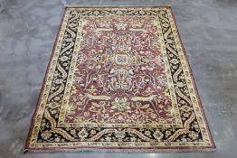 A BIDJAR WOOL RUG (246 x 170cm)