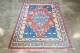 A TURKISH WOOL KILIM (290 x 220cm)