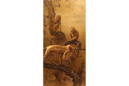LEE MAN FONG (1913-1988) - MONKEYS