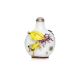 AN OVERLAY GLASS SNUFF BOTTLE WITH CRICKETS AND ROOSTER - Image 2 of 5