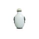 AN OPAQUE WHITE AND BLACK OVERLAY GLASS SNUFF BOTTLE - Image 1 of 5