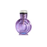 A SMALL TRANSPARENT PURPLE GLASS SNUFF BOTTLE