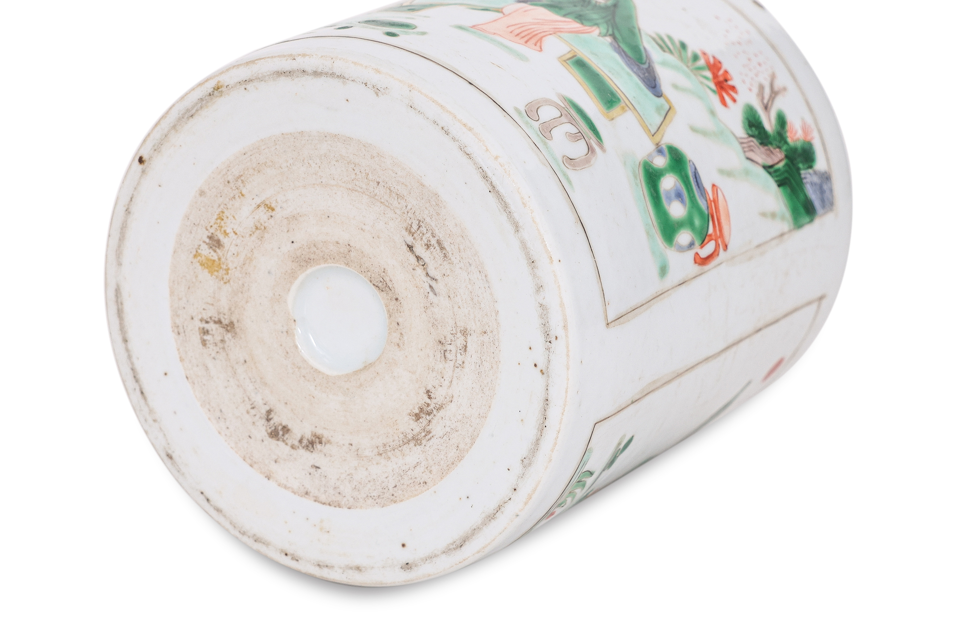 A FAMILLE VERTE BRUSH POT - Image 3 of 10