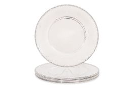 A SET OF SIX GERMAN SILVER CHARGERS