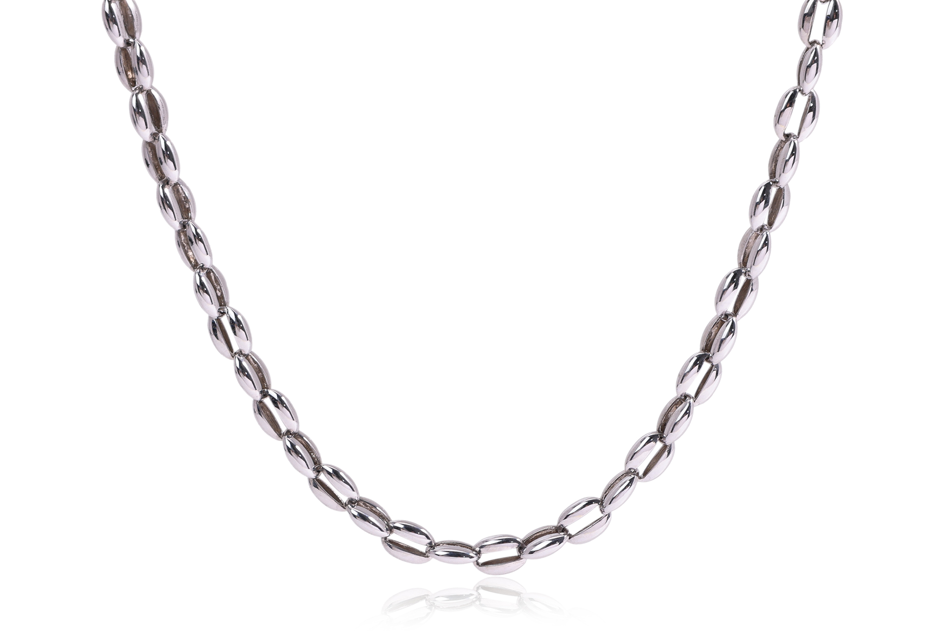 A WHITE GOLD AND DIAMOND ADJUSTABLE 'ROPE' NECKLACE