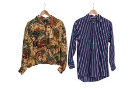 KENZO - TWO VINTAGE LONG SLEEVE SHIRTS