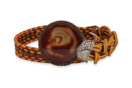 ALEX & LEE LOVE AND PEACE - A VINTAGE MIXED MATERIAL BELT