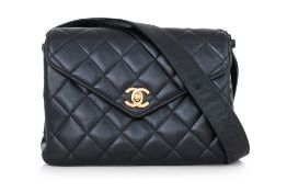 CHANEL - A QUILTED LAMBSKIN ENVELOPE BAG